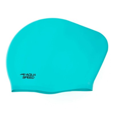 Plavecká čepice LONG HAIR CAP AQUA-SPEED – 01 tyrkysová