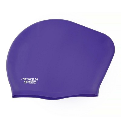 Plavecká čepice LONG HAIR CAP AQUA-SPEED – 23 fialová