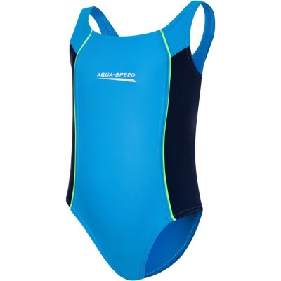 Dívčí jednodílné plavky AQUA SPEED LUNA – 24 modrá