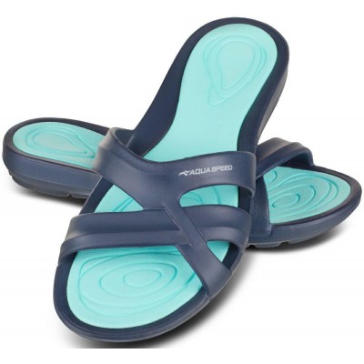 PANAMA Dámske pantofle AQUA SPEED – 10 tmavomodrá